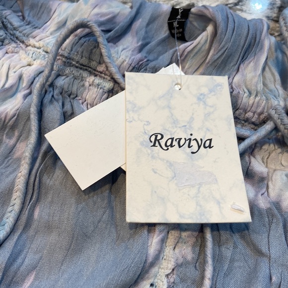 Raviya | Blue Tie Dye Swim Beach Coverup Maxi Dress Size XL - Picture 11 of 13